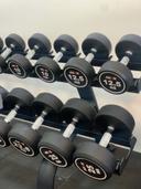 طقم دنابل بأوزان 2.5 حتى 25 كجم لون أسود من اكسوكس فيتنس Axox Fitness Round Dumbbell - SW1hZ2U6MTUwODk5Nw==