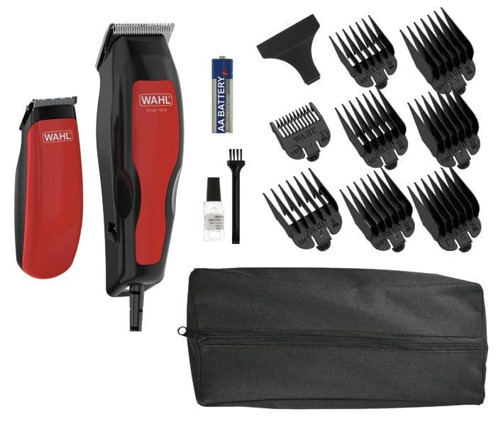 ماكينه حلاقه شعر راس مع ماكينة حلاقة صغيرة أسود وأحمر وال Wahl Black And Red Easy Cut Hair Cutting Kit