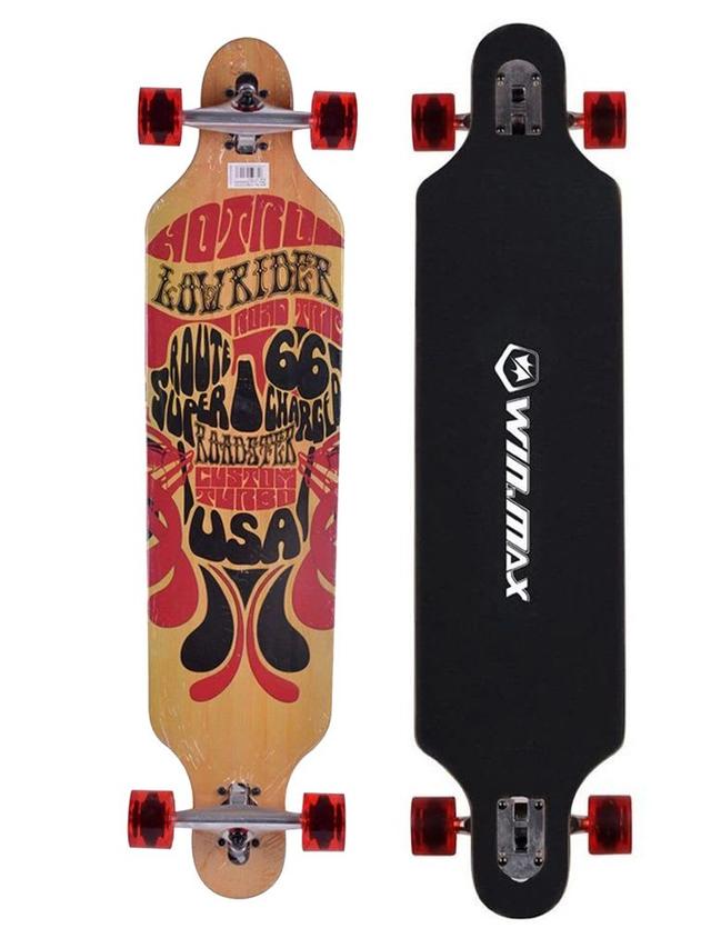 Winmax Route-E Long Skateboard, 9 Ply Chinese Maple 41'' x 9.5'' Style Style 1 - SW1hZ2U6MTU0ODYxNw==