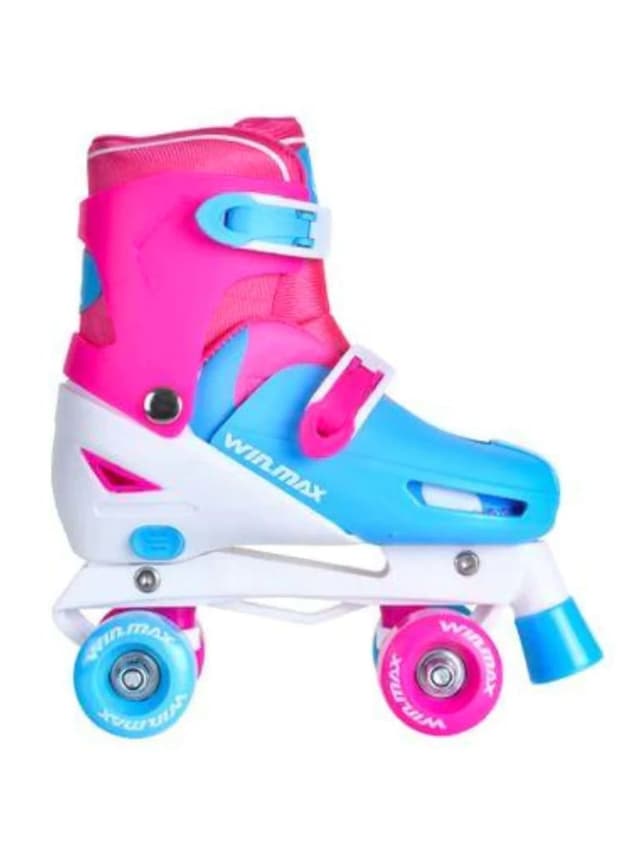 حذاء تزلج للاطفال رباعي العجلات مقاس لارج وردي وين ماكس Winmax Quad Skate Color Pink Size L - 313688