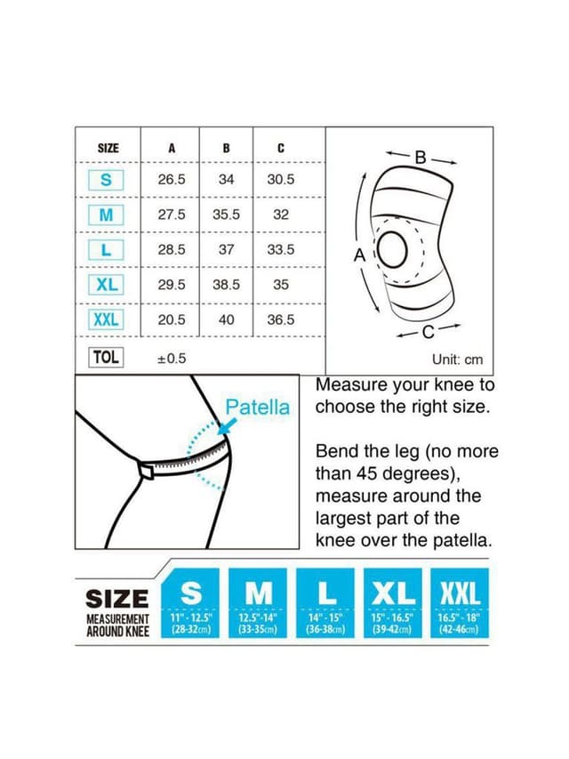 واقي حماية للركبة قياس كبير XL من وينماكس Winmax Adjustable Knee Support Size XL