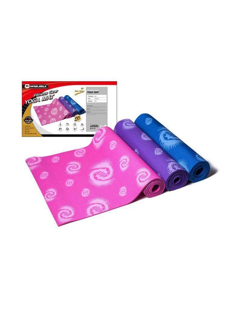 بساط يوغا بلاستيك غير قابل للانزلاق احمر وينماكس Winmax Pvc Yoga Mat Color Red