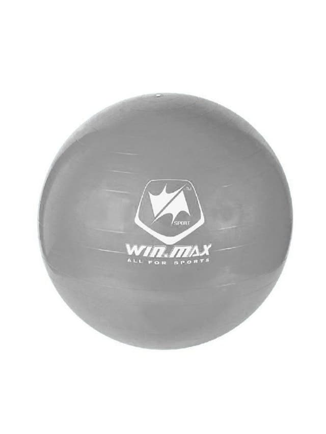 كرة التمارين بلاستيك مضادة للانفجار 65 سم فضي وينماكس Winmax Gym Ball Color Silver - 705054