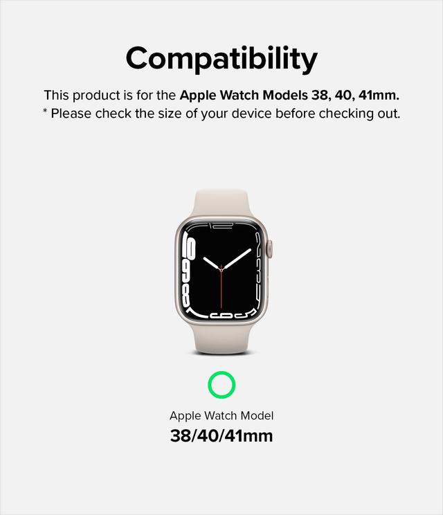 Ringke Sports Air Loop Compatible with Apple Watch Band 38mm 40mm 41mm|Designed for Apple Watch SE Band, Series 8, Series 7 |Soft Nylon Breathable Replacement Sport Strap for Men & Women - Black - SW1hZ2U6MTU5Njg0MA==