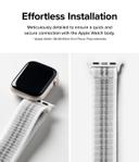 Ringke Sports Air Loop Compatible with Apple Watch Band 38mm 40mm 41mm|Designed for Apple Watch SE Band, Series 8, Series 7 |Soft Nylon Breathable Replacement Sport Strap for Men Women - Summit White - SW1hZ2U6MTU5NjgzMw==