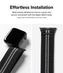 Ringke Sports Air Loop Compatible with Apple Watch Band 42mm 44mm 45mm 49mm|Designed for Apple Watch Ultra Band, Series 8, 7 |Soft Nylon Breathable Replacement Sport Strap for Men & Women - Black - SW1hZ2U6MTU5Njc5OQ==