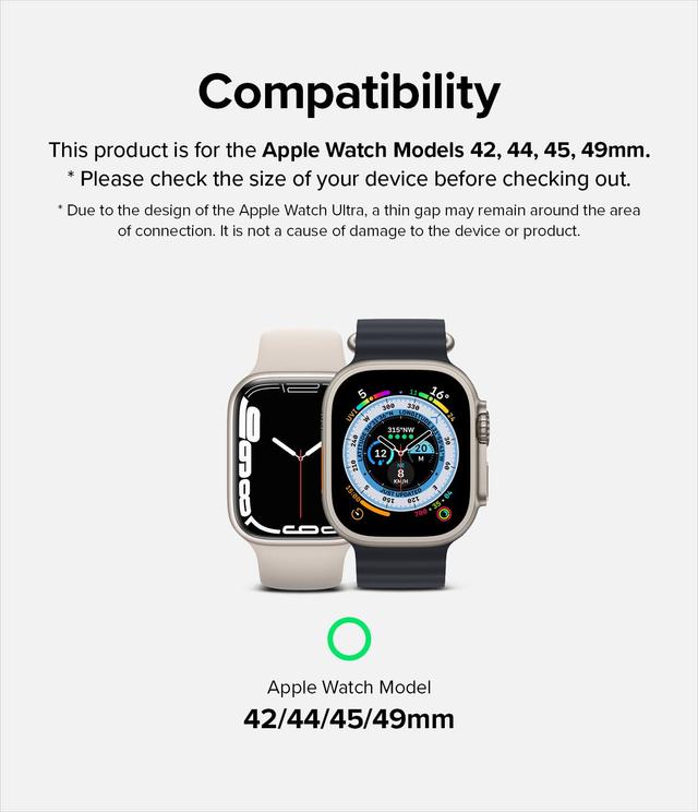 Ringke Sports Air Loop Compatible with Apple Watch Band 42mm 44mm 45mm 49mm|Designed for Apple Watch Ultra Band, Series 8, 7 Soft Nylon Breathable Replacement Sport Strap for Men Women - Summit White - SW1hZ2U6MTU5Njc1NQ==