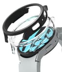 Ringke Slim Case [2 Pack] Compatible with Samsung Galaxy Watch 6 40mm, Watch 6 Bezel [Frame Only] Premium Lightweight PC Hard Thin Cover  - Clear + Matte Black