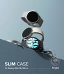 Ringke Slim Case [2 Pack] Compatible with Samsung Galaxy Watch 6 40mm, Watch 6 Bezel [Frame Only] Premium Lightweight PC Hard Thin Cover  - Clear + Matte Black