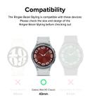 Ringke Bezel Styling Compatible with Samsung Galaxy Watch 6 Classic 43mm [Stainless Steel] Bezel Frame Ring Adhesive Cover Anti Scratch Protection Accessory - 43-01 (ST) Silver - - SW1hZ2U6MTU5NjIyNg==