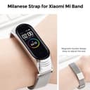 سوار ساعة شاومي مي باند 7 مغناطيسي لون روز جولد من او اوزون O Ozone Milanese Strap for Xiaomi Mi Band 7