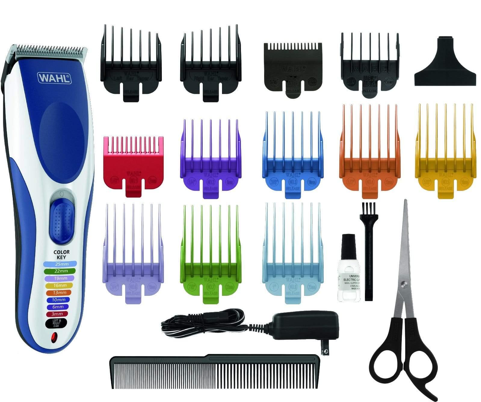 ماكينه حلاقه شعر رأس قابلة لاعادة الشحن وال Wahl Color Pro 19 Piece Cord/Cordless Hair Clipper