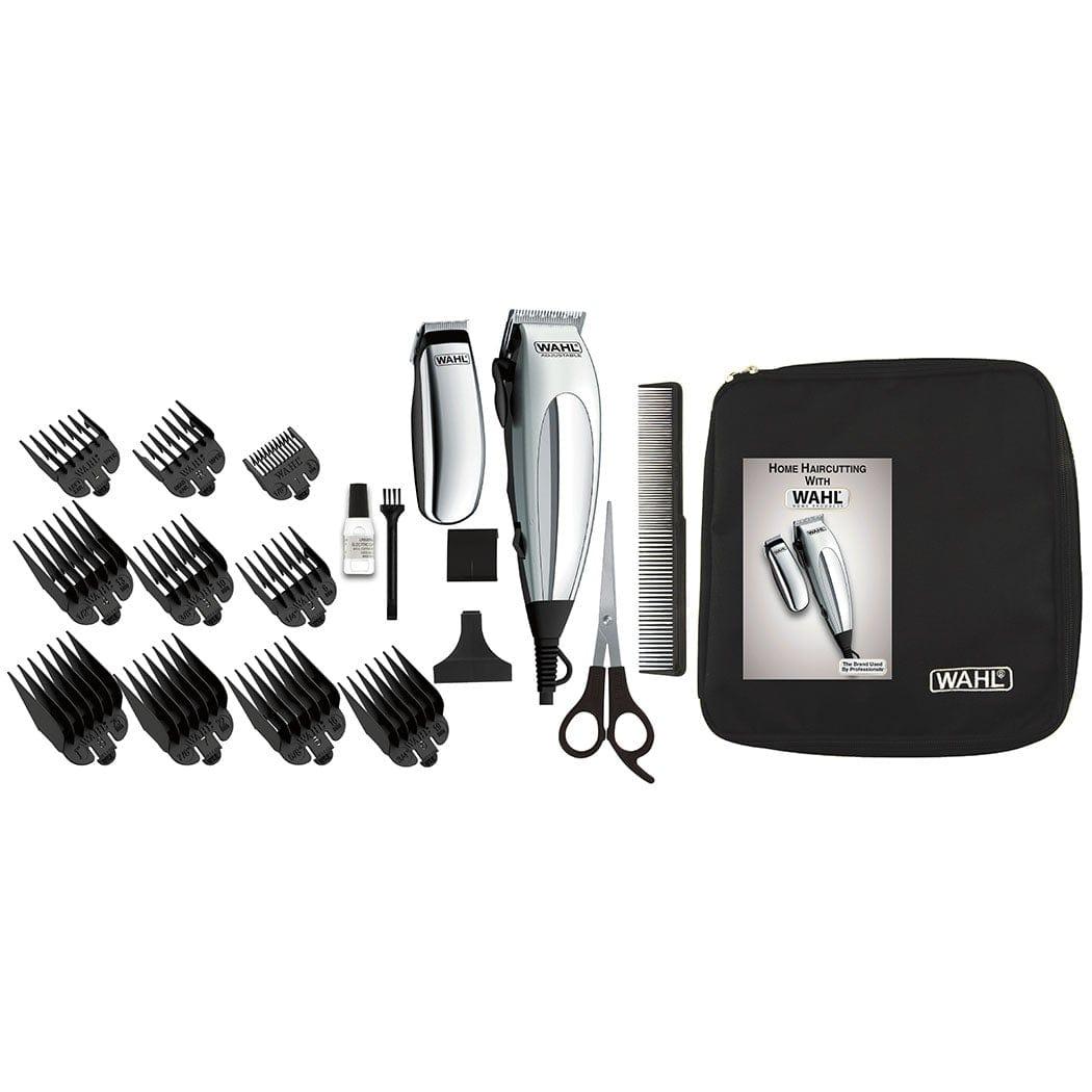 ماكينه حلاقه شعر راس سلكية مع ماكينة حلاقة صغيرة وال ahl Deluxe Home Pro Complete Hair Cutting Kit Clipper & Trimmer Combo