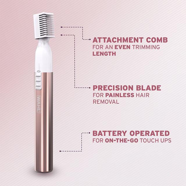 ماكينة حلاقة نسائية لتشذيب الحواجب قابلة لاعادة الشحن وال Wahl Pure Confidence Eyebrow Trimmer - SW1hZ2U6MTU3ODYyOA==