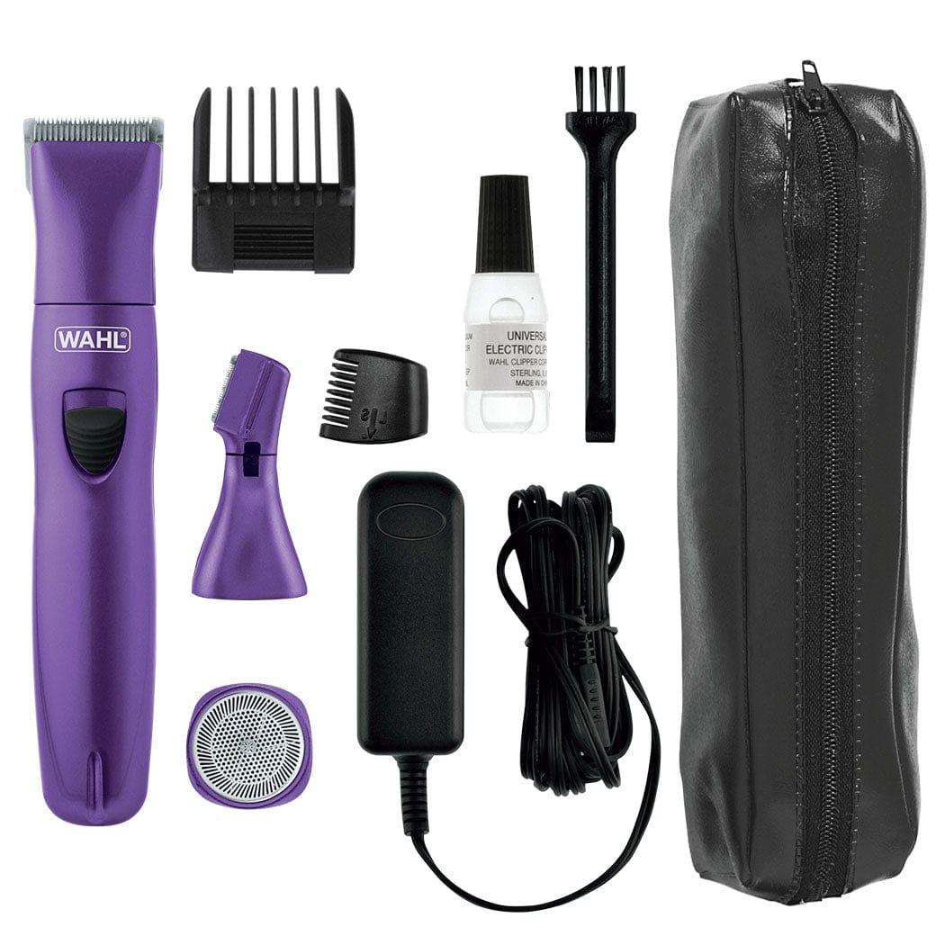 ماكينة حلاقة نسائية قابلة للشحن مع 3 رؤوس وال Wahl Pure Confidence Lady Gromming Kit