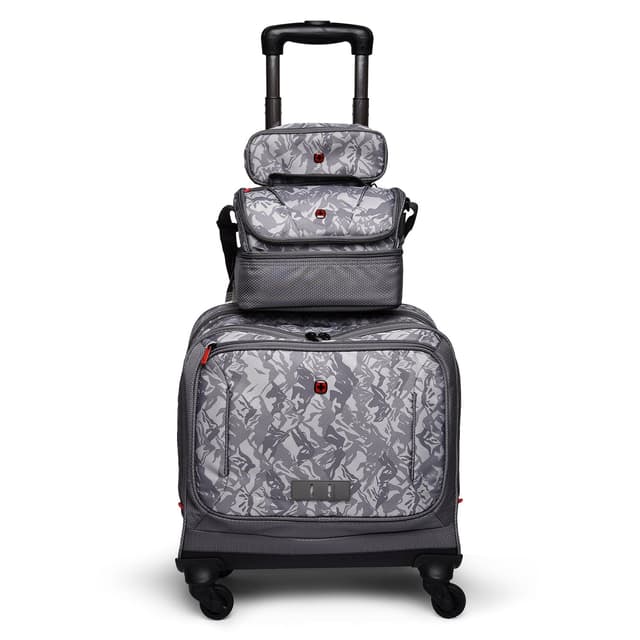 طقم شنط مدرسيه 3 قطع من البوليستر رمادي وينجر Wenger Back To School 3 Piece Set