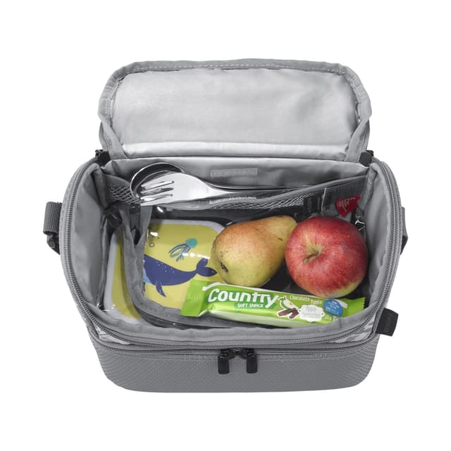 شنطة اكل للمدرسة سعة 7 لتر من البوليستر رمادي Wenger School Lunch Box