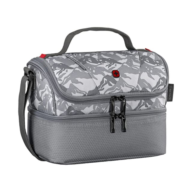 شنطة اكل للمدرسة سعة 7 لتر من البوليستر رمادي Wenger School Lunch Box