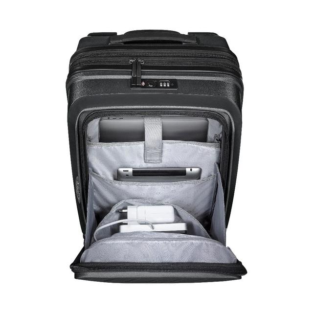 Wenger Ultra-Lite 2 Piece 55+77cm Hardside Expandable Cabin & Check-In Luggage Trolley Set Black - SW1hZ2U6MTU2NTE1Mw==