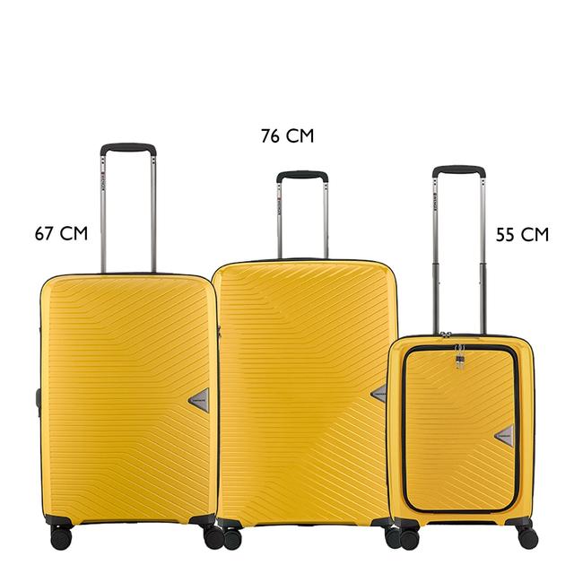 Wenger Ultra-Lite 3 Piece 55+67+76cm Hardside Expandable Check-In Luggage Trolley Set Yellow - 612368 - SW1hZ2U6MTU2MzA1Ng==
