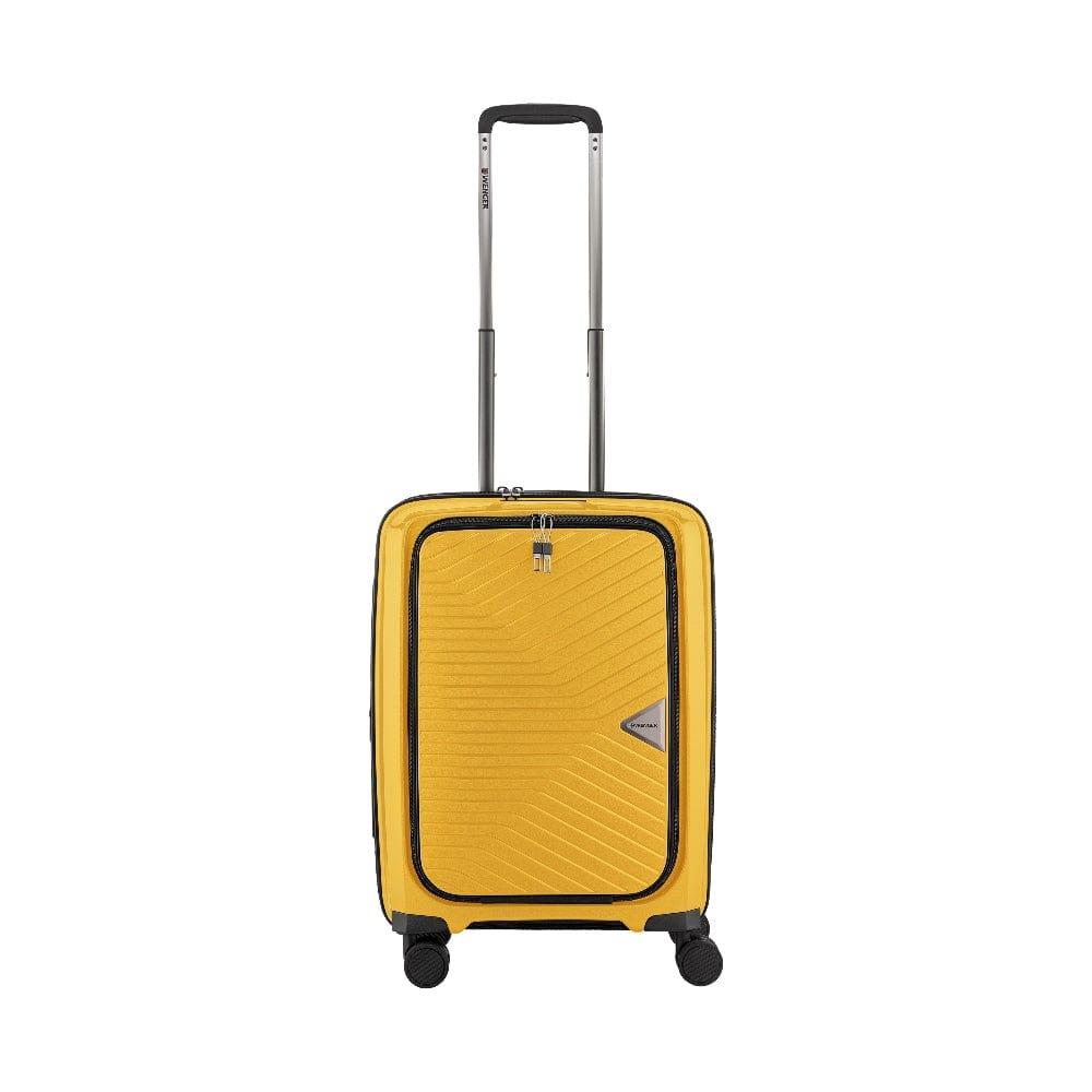 شنطة سفر صغيرة 55 سم من مادة ABS أصفر وينجر Wenger Ultra-Lite Hardside Carry-On Expandable Cabin Luggage