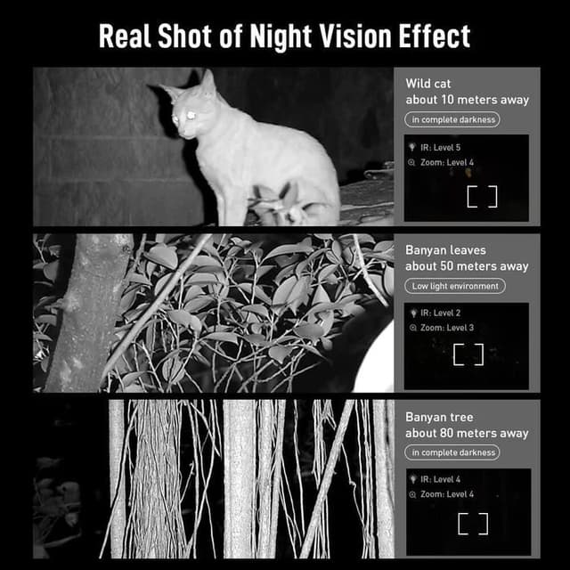 منظار دربيل ليلي 5X ابكسل مع ميزة التسجيل Apexel NV009 Owl-inspired HD Digital Night Vision Goggles