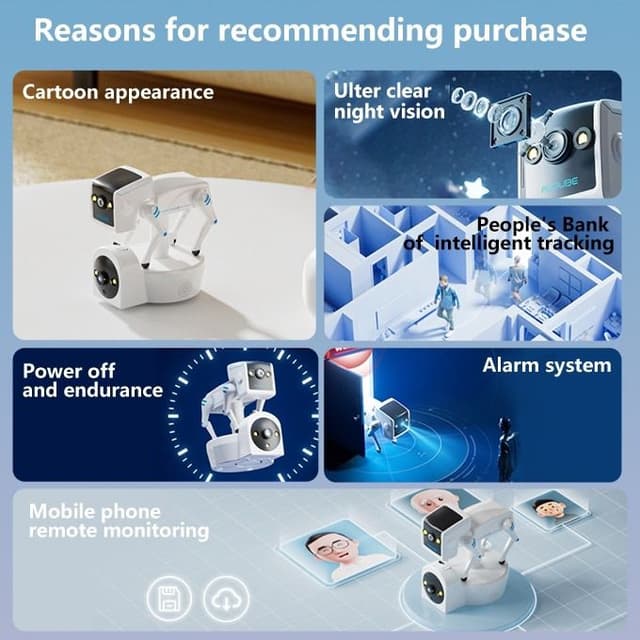 Audube Dual-Lens Smart Security Binocular Robot Camera