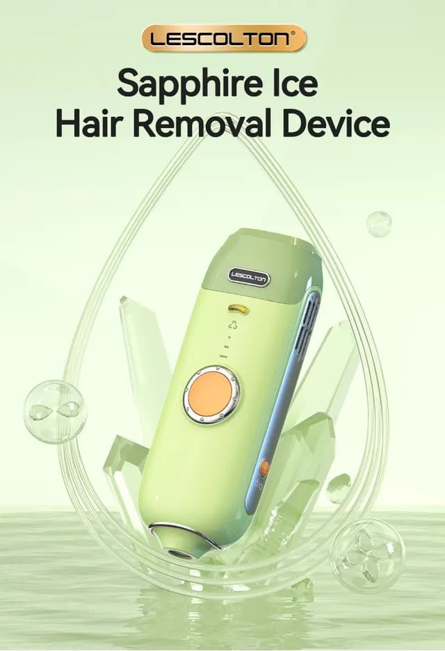 جهاز ليزر منزلي لازالة الشعر ليسكولتون 350000 ومضة Lescolton IPL Permanent Hair Remover For Home Use
