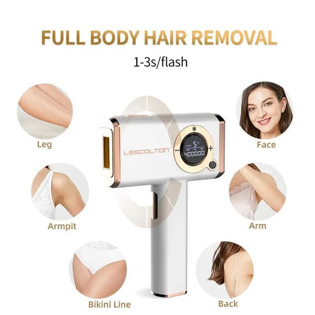 جهاز ليزر بارد لازالة الشعر ليسكولتون 400000 ومضة Lescolton Multi-Functional Freezing Point Hair Removal Device
