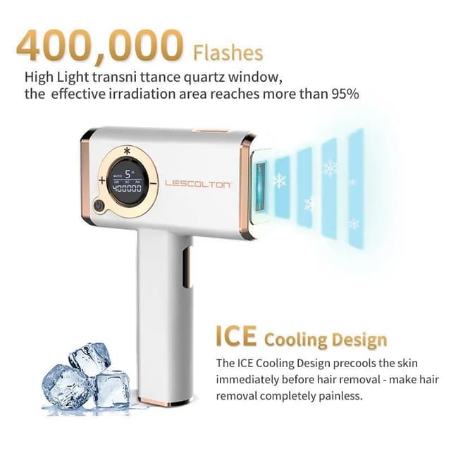 جهاز ليزر بارد لازالة الشعر ليسكولتون 400000 ومضة Lescolton Multi-Functional Freezing Point Hair Removal Device