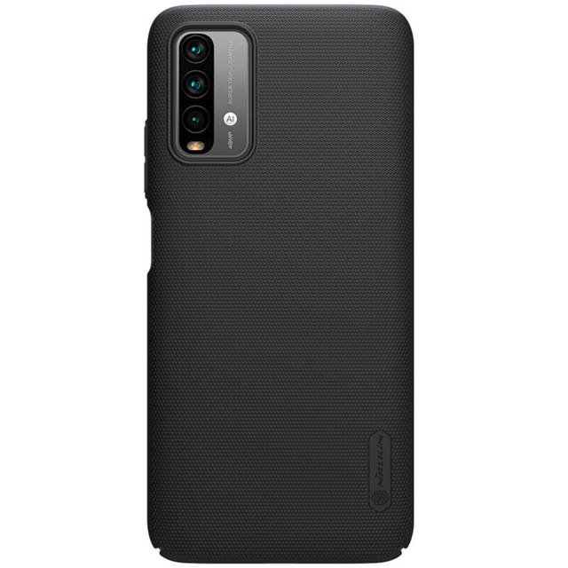 كفر جوال شاومي ريدمي 9 تي لون أسود نيلكين Nillkin Cover Compatible with Xiaomi Redmi 9T Case Super Frosted Shield Hard Phone Cover - 326498