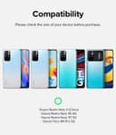 Ringke Fusion-X Compatible with Redmi Note 11S 5G / Redmi Note 11T 5G / Poco M4 Pro 5G / Note 11 Back Cover Case Transparent Hard Back Soft Flexible TPU Bumper Scratch Resistant Phone Case -Camo Black