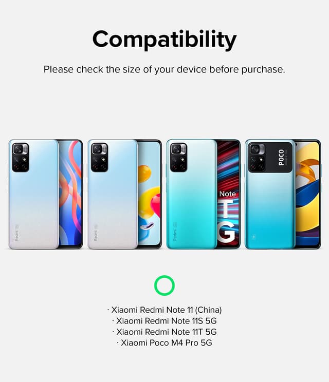 Ringke Fusion-X Compatible with Redmi Note 11S 5G / Redmi Note 11T 5G / Poco M4 Pro 5G / Note 11 Back Cover Case Transparent Hard Back Soft Flexible TPU Bumper Scratch Resistant Phone Case -Camo Black