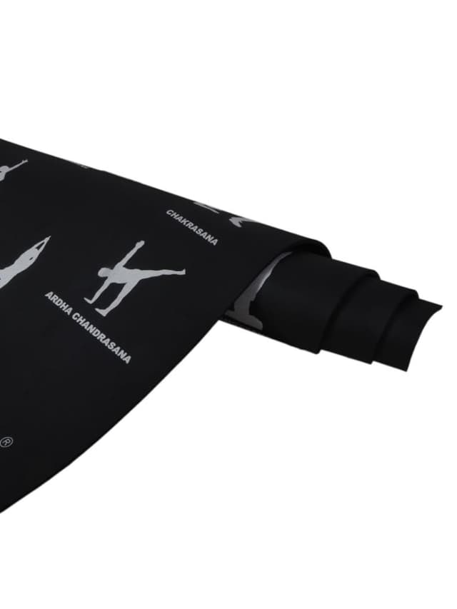 Stag Asana Printed Yoga Mat Size 4 mmColor Silver