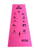 Stag Asana Printed Yoga Mat Size 4 mmColor Pink - SW1hZ2U6MTU0NzQwNg==