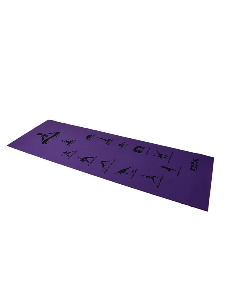 Stag Asana Printed Yoga Mat Size 4 mmColor Purple