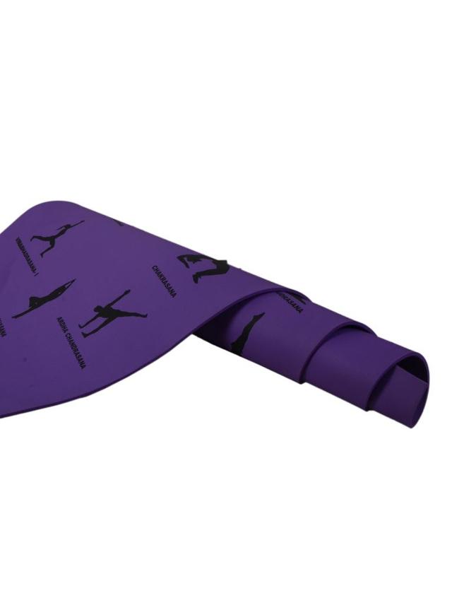 Stag Asana Printed Yoga Mat Size 6 mm Color Purple - SW1hZ2U6MTU0NzM5NA==