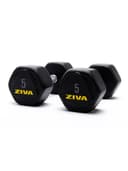 Ziva Performance Hexagon Steel Dumbbells Weight 5 Kg