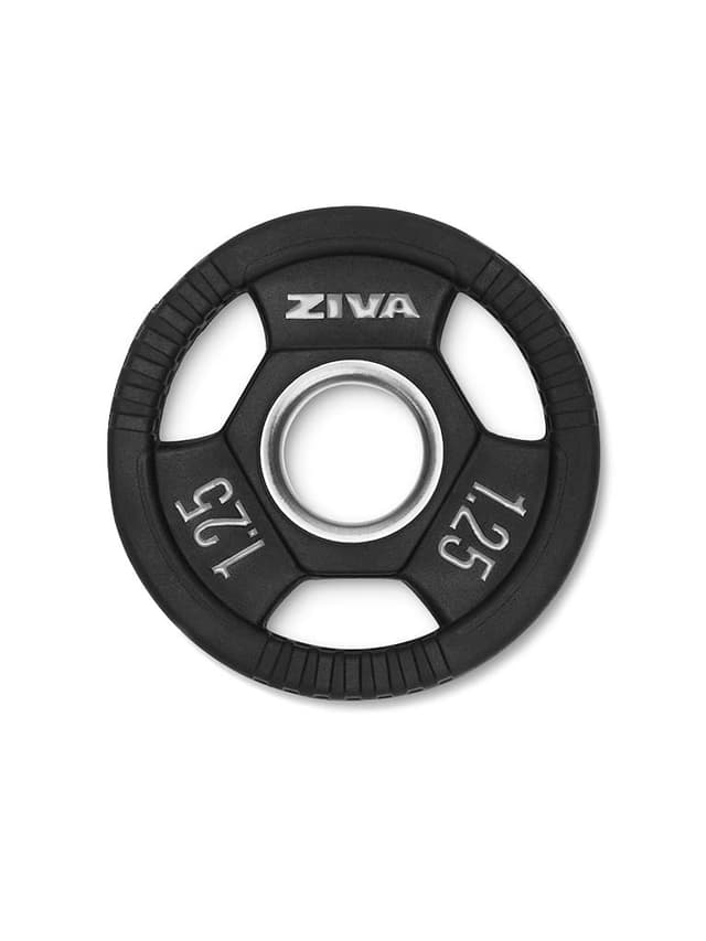 قرص أوزان حديد بطلاء مطاطي وزن 1.25 كغ من زيفا Ziva Performance Rubber Grip Olympic Disc Weight 1.25 Kg