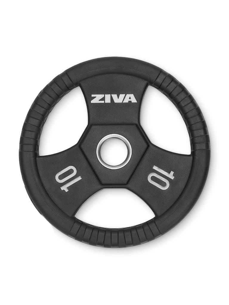 Ziva Performance Rubber Grip Olympic Disc Weight 10 Kg