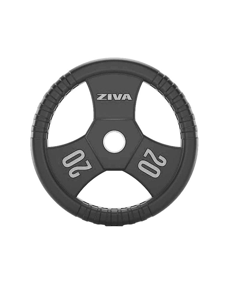 Ziva Performance Rubber Grip Olympic Disc Weight 20 Kg