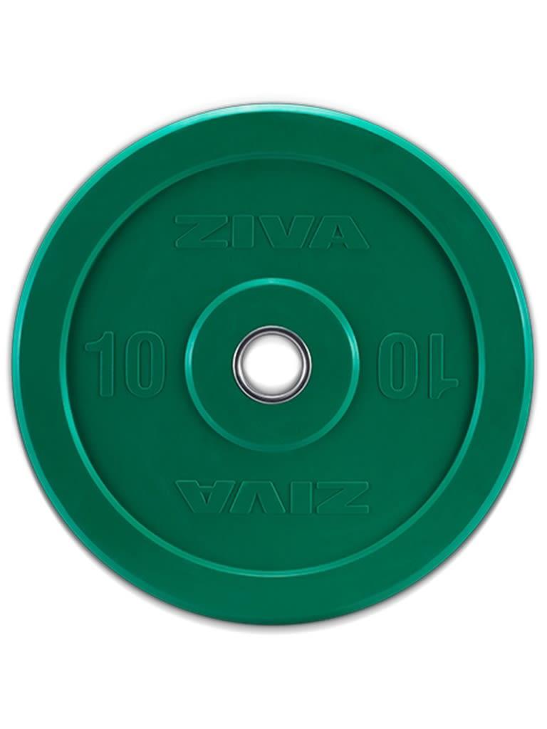 Ziva XP Competition Colored Rubber Bumper Plate Weight 10 Kg