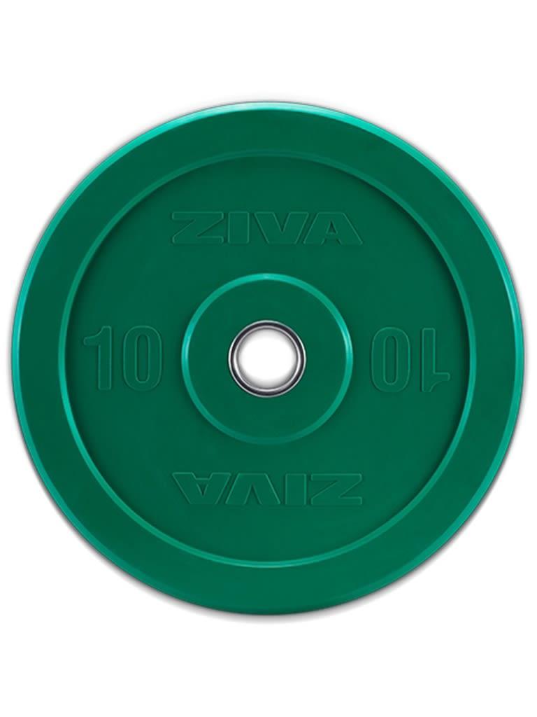 Ziva XP Competition Colored Rubber Bumper Plate Weight 10 Kg