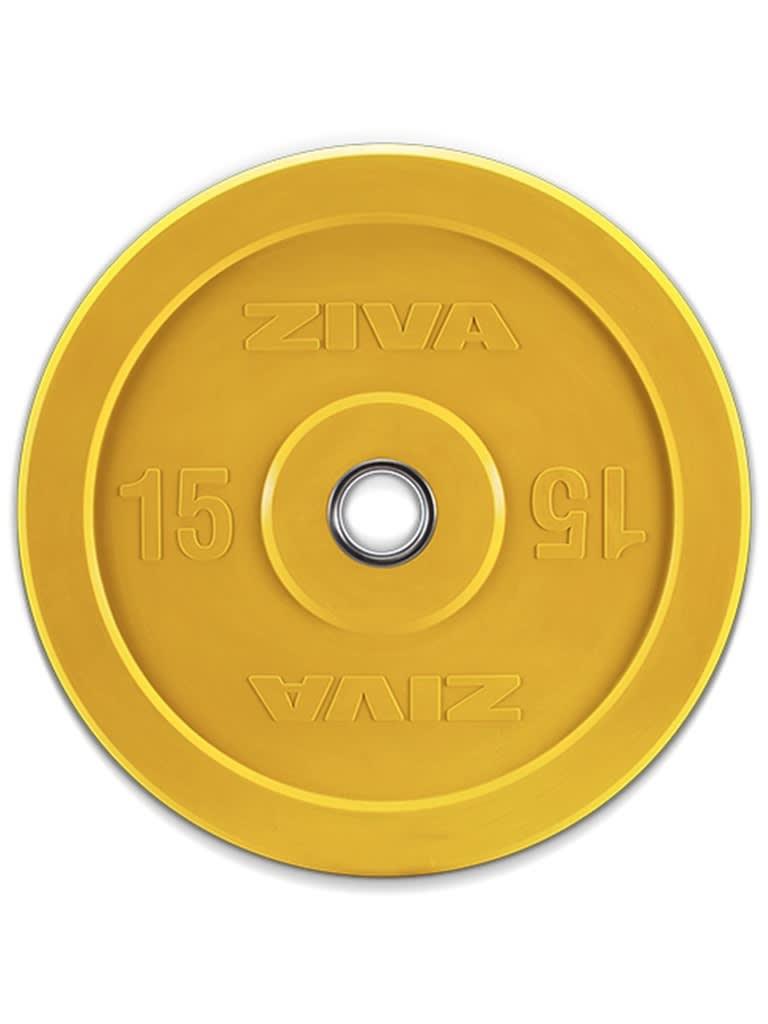 Ziva XP Competition Colored Rubber Bumper Plate Weight 15 Kg