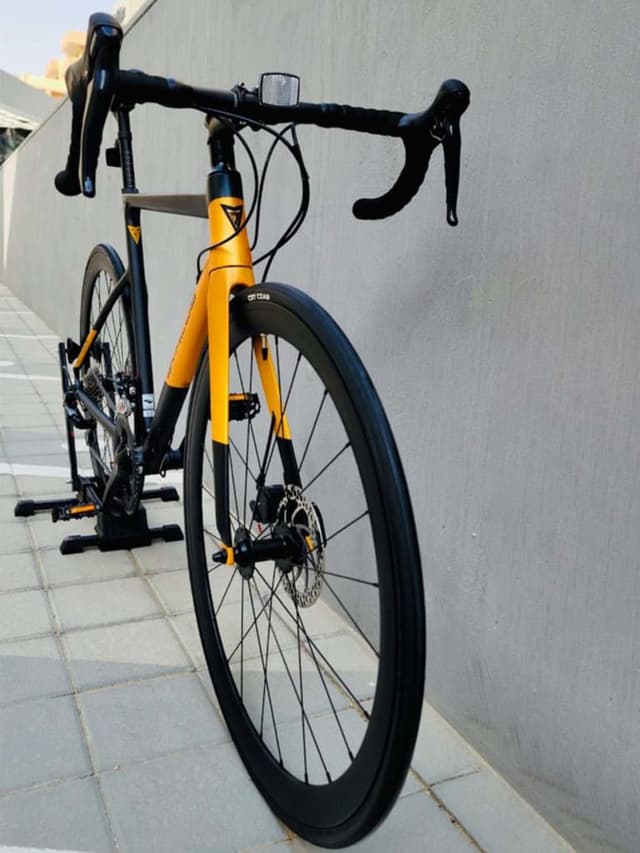 Zyklus Aero Road Bike-Yellow/Grey Size 53