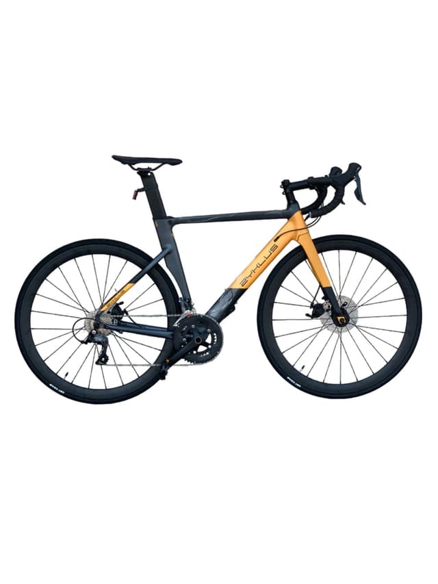 Zyklus Aero Road Bike-Yellow/Grey Size 53