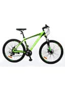 سيكل جبلي مقاس 26 انش بسرعات متغيرة لون أخضر زيكليس Zyklus Turbo Mountain Bike