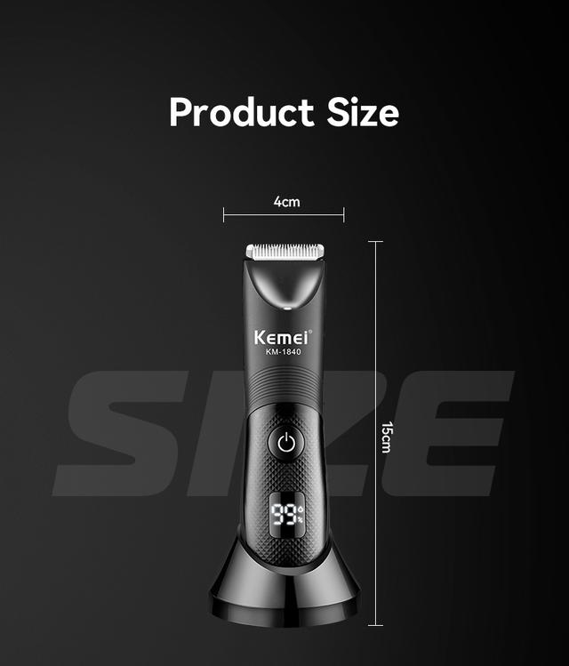 ماكينة حلاقه الاماكن الحساسه للرجال كيمي Kemei Electric Body Hair Trimmer For Men KM-1840