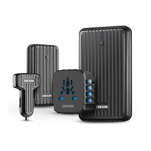 عرض زندور 2 شاحن متنقل زندور مع شاحن سيارة و فيش سفر Zendure (A5 + A2 + Passport + Car charger) Package