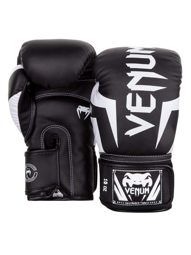 قفاز ملاكمة 10 أونصة أسود وأبيض فينوم Venum Elite Boxing Gloves - SW1hZ2U6MTU0NTA4Nw==